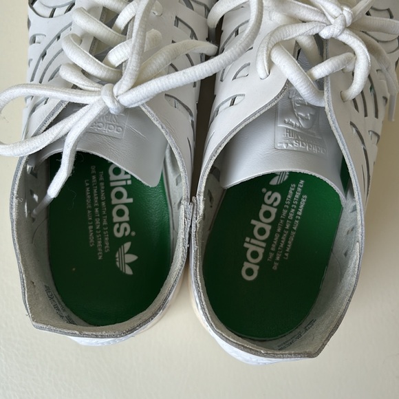Adidas Stan Smith White Cutout Sneakers - Picture 8 of 9